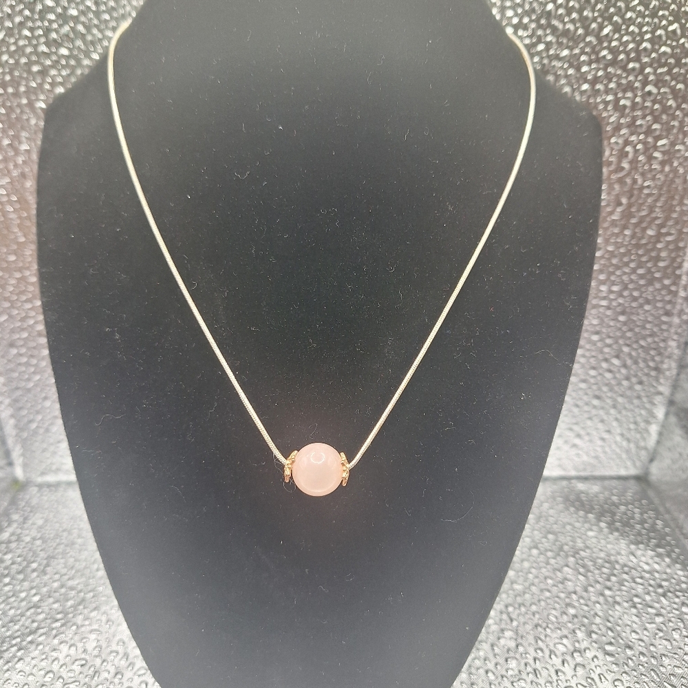 Beautiful Handmade Rose Quartz Beaded Necklace